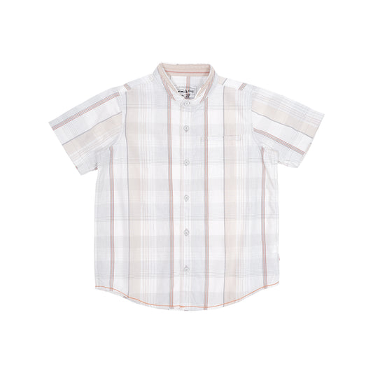 OXA Kids Kemeja Koko Anak Kotak Kotak Lengan Pendek | Reguler Fit | OS7101801