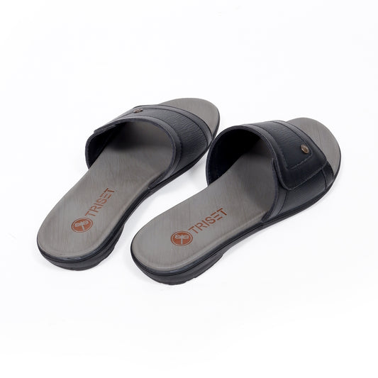 Triset Sandal Wanita | Comfort Leather | Look Slide | Flat | TF6100303