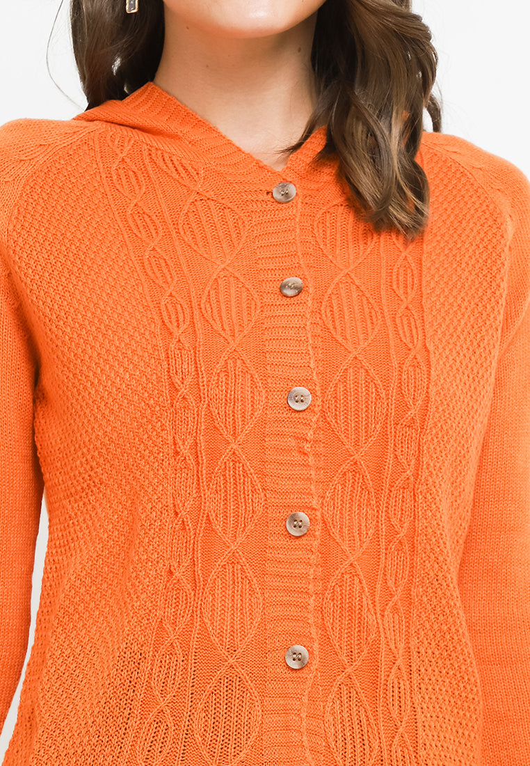 TRISET CASUAL FEY SHORT HOODIE CARDIGAN - TM7001300