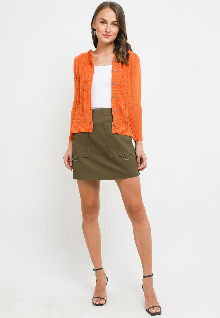 TRISET CASUAL FEY SHORT HOODIE CARDIGAN - TM7001300