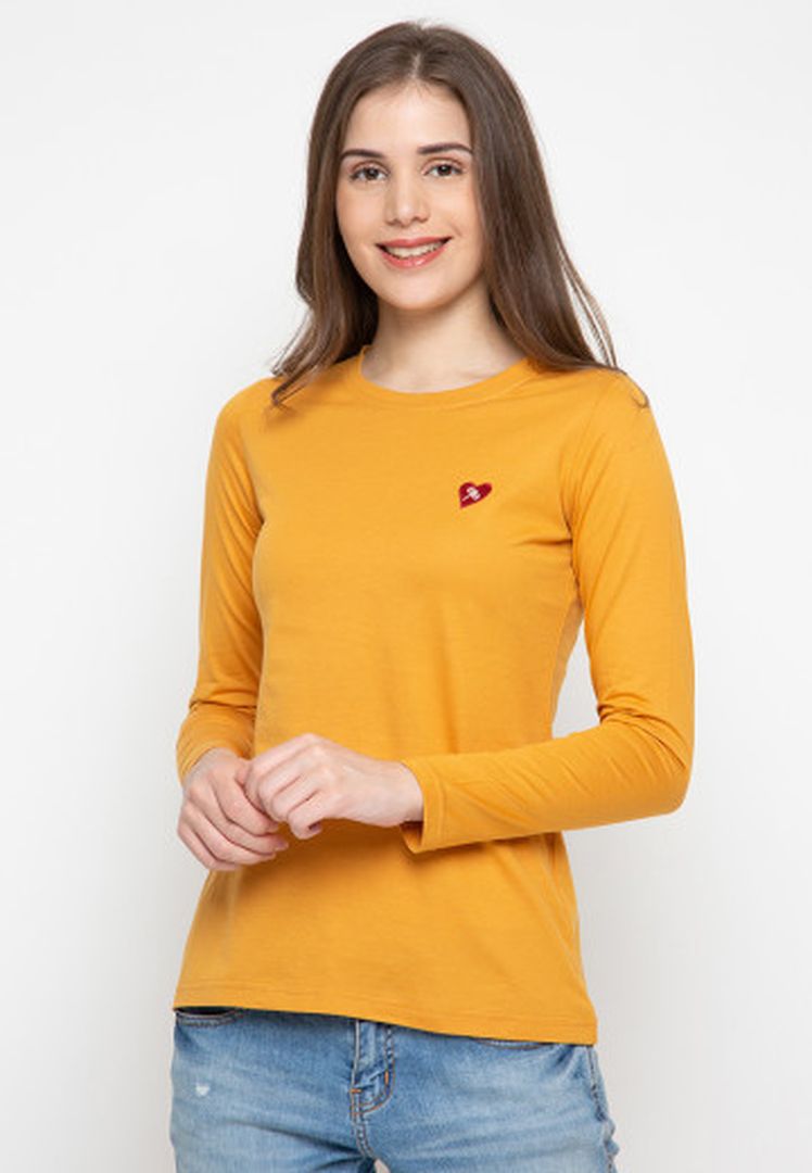 TRISET CASUAL ACELYNN T-SHIRT MUSTARD - TK300830019