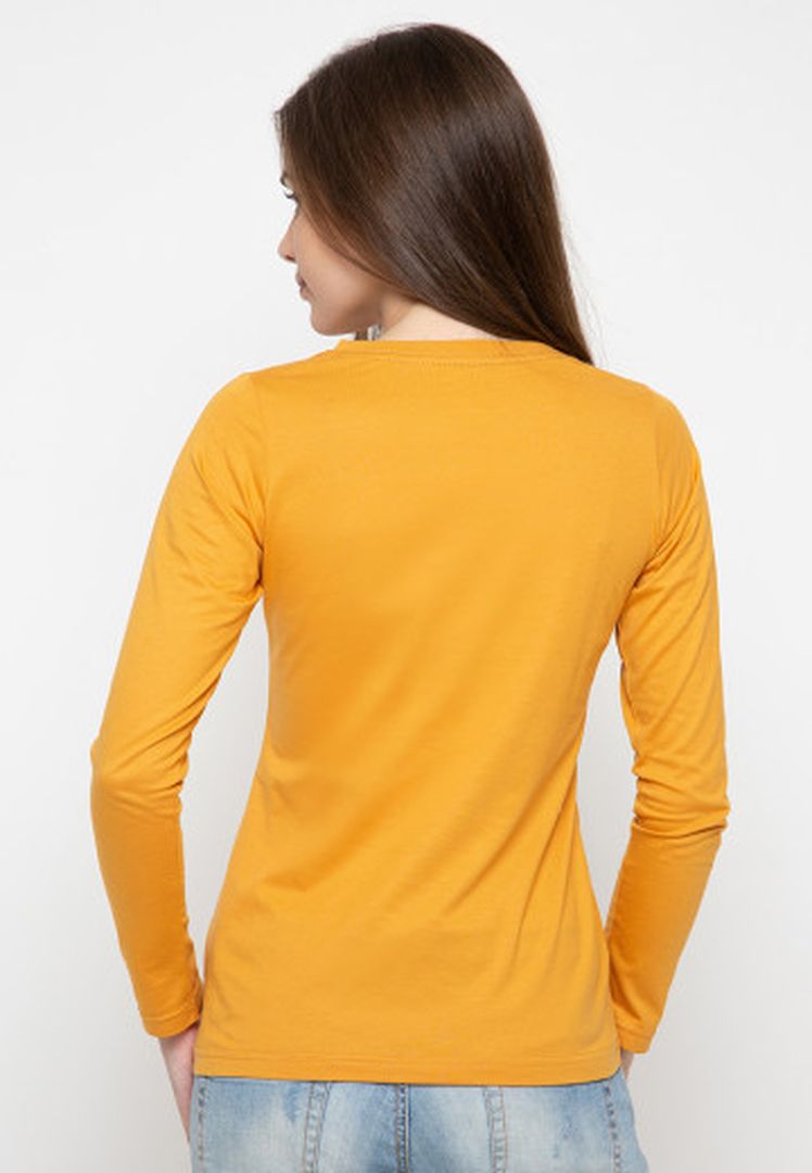 TRISET CASUAL ACELYNN T-SHIRT MUSTARD - TK300830019