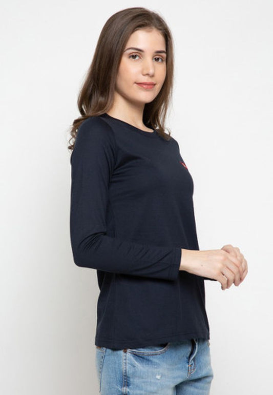 TRISET CASUAL ACELYNN TSHIRT NAVY - TK300830027