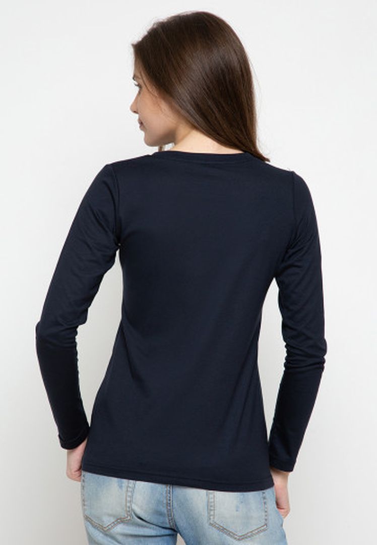 TRISET CASUAL ACELYNN TSHIRT NAVY - TK300830027