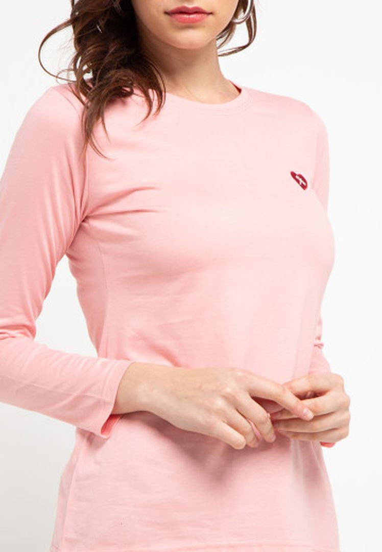 TRISET CASUAL ACELYNN T-SHIRT LIGHT ORANGE - TK300830014