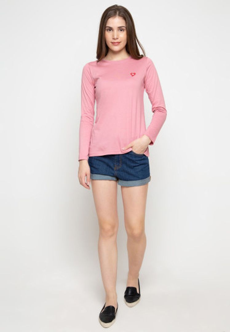TRISET CASUAL ACELYNN T-SHIRT PINK - TK300830029