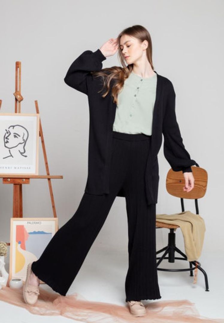 TRISET LADIES ABBY KNIT CULLOTE PANTS - LM6000100