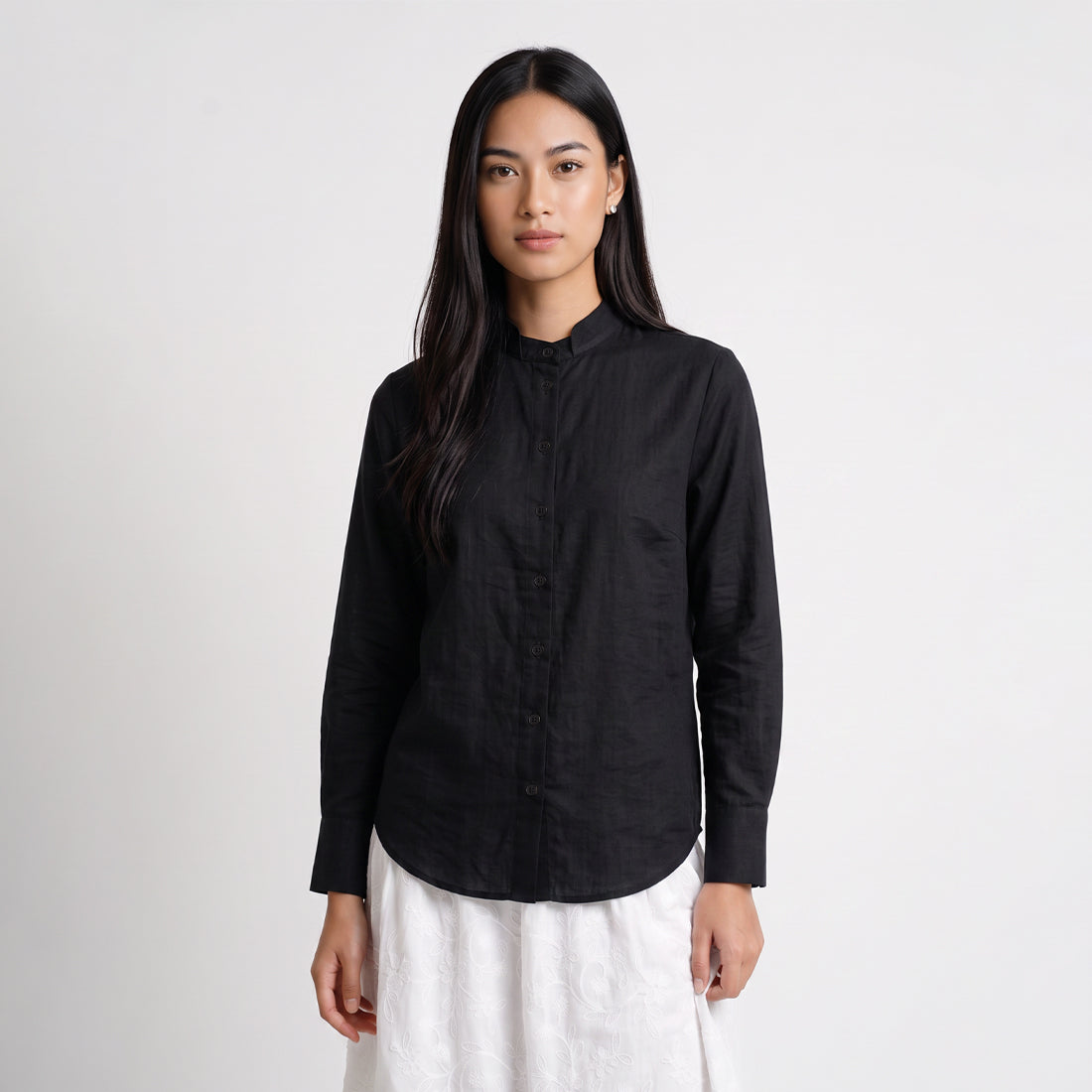 Triset Ladies Blouse Wanita Lengan Panjang Asimetris | Relaxed Fit | LR3052890