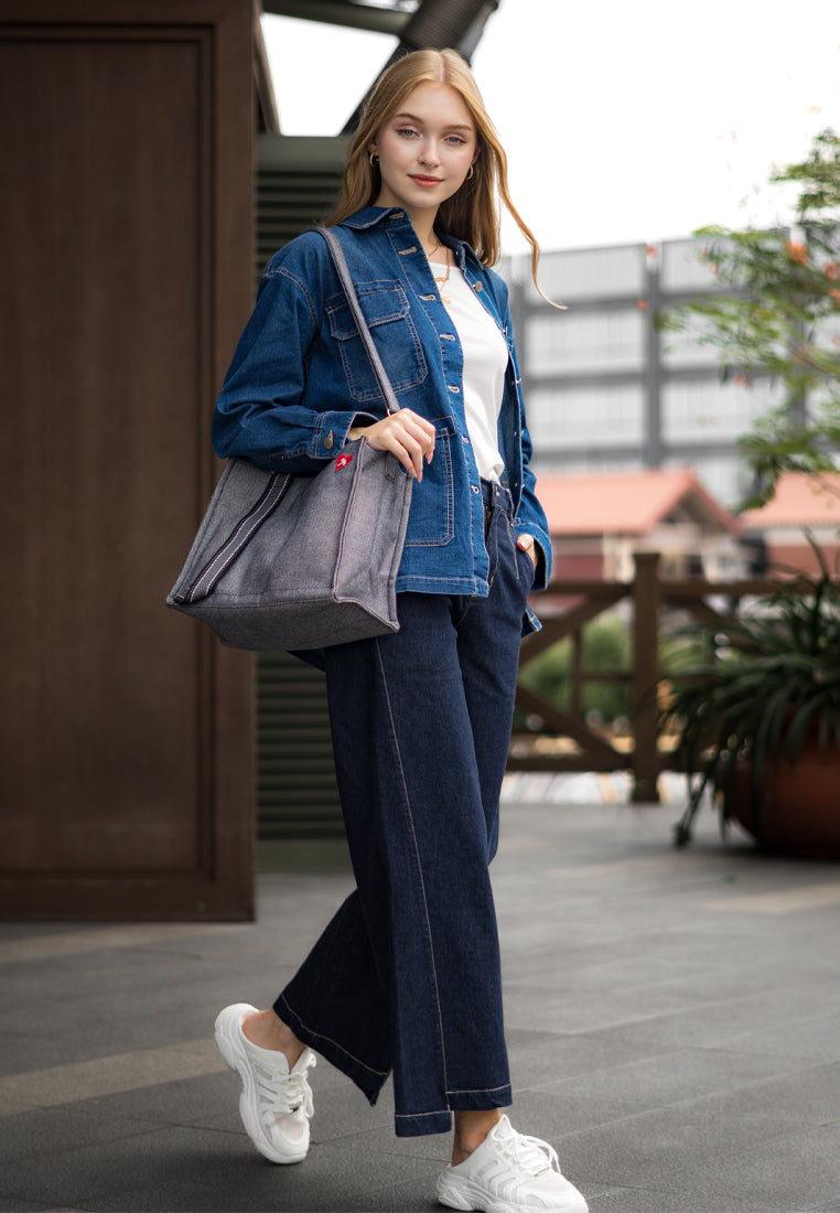 TRISET CASUAL JACKET DENIM - TJ3032310