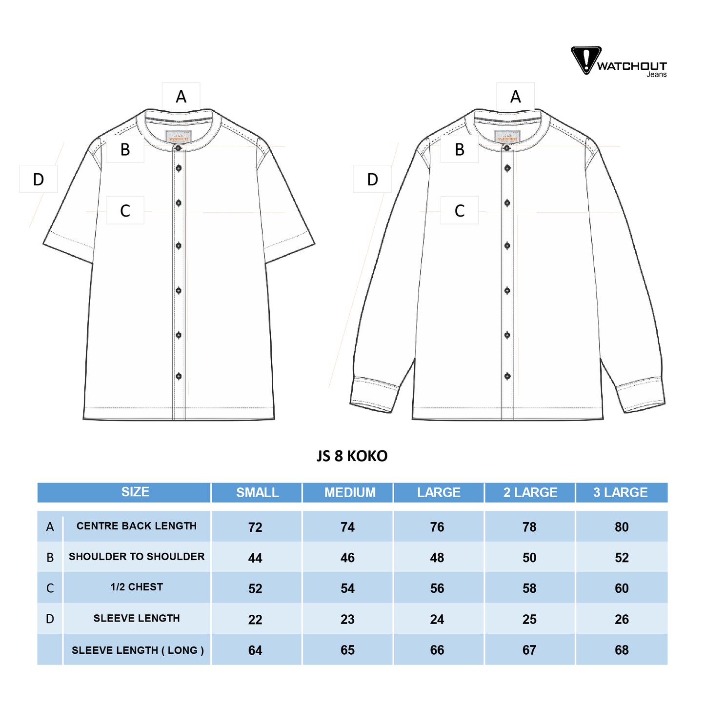 WATCHOUT PAKAIAN PRIA LONG SLEEVE HAJAZ KOKO - JS811071702