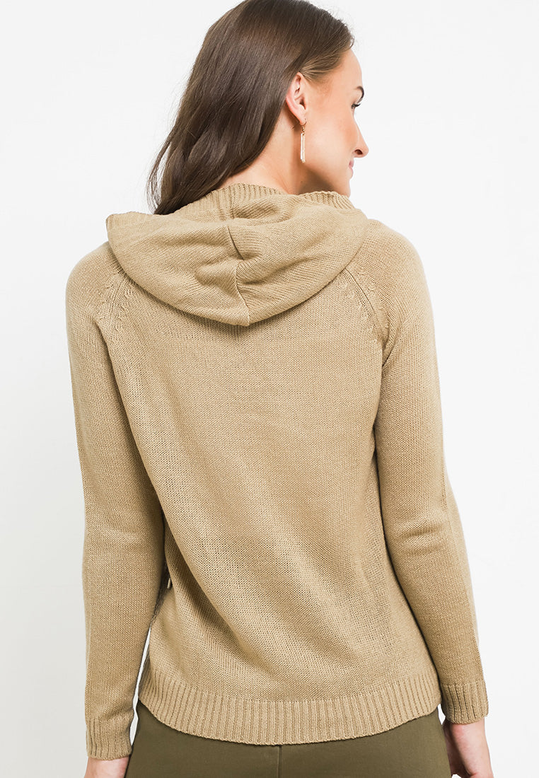 TRISET CASUAL FEY SHORT HOODIE CARDIGAN - TM7001300