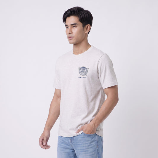 WATCHOUT KAOS PAKAIAN PRIA LENGAN PENDEK LEICESTER | BOXY FIT | JEANS | JK402780003