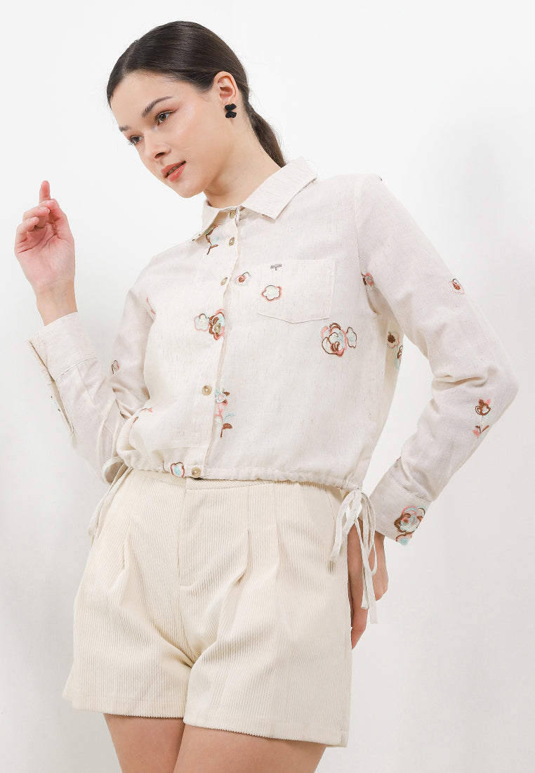 TRISET CASUAL ANYA EMBROIDERY BLOUSE - TR3097213
