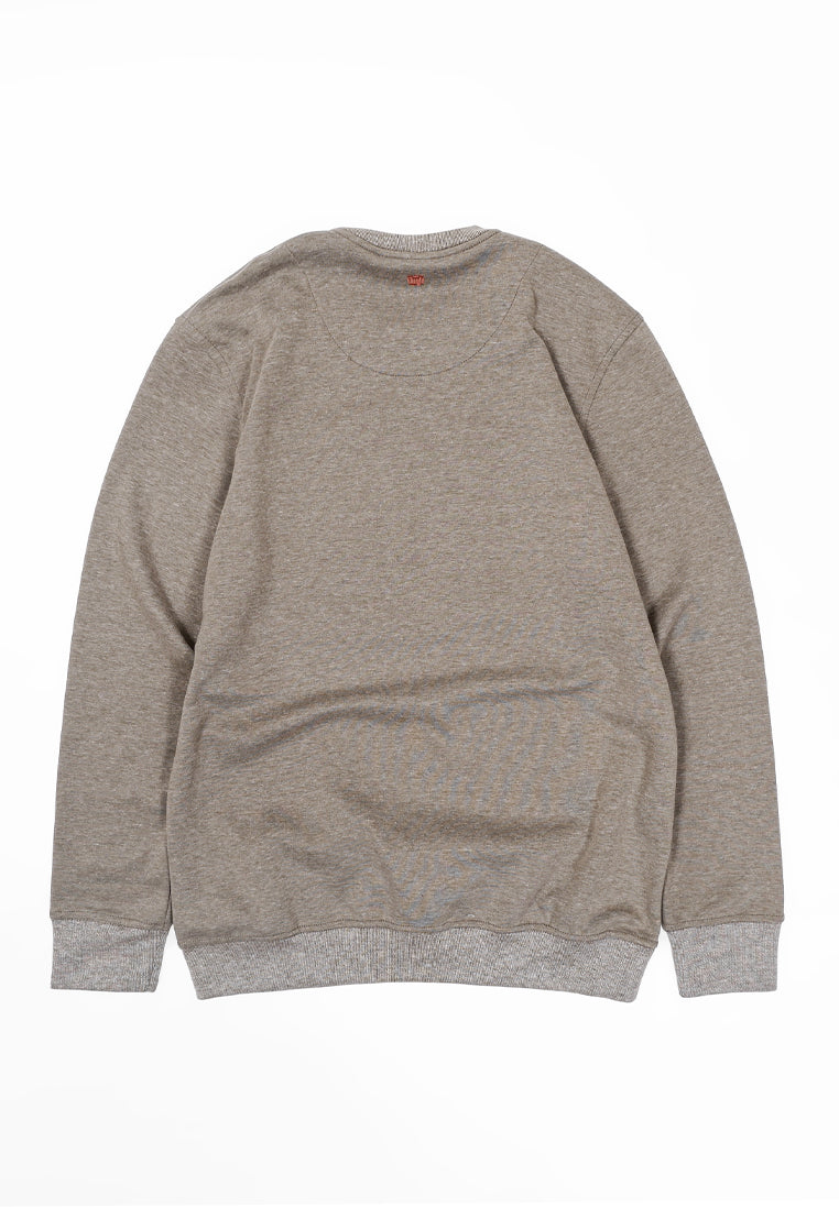 WATCHOUT PAKAIAN PRIA CUT AND SEW EMBOSSED SWEATSHIRT - JK2002600