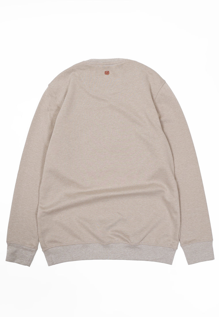 WATCHOUT PAKAIAN PRIA CUT AND SEW EMBOSSED SWEATSHIRT - JK2002600