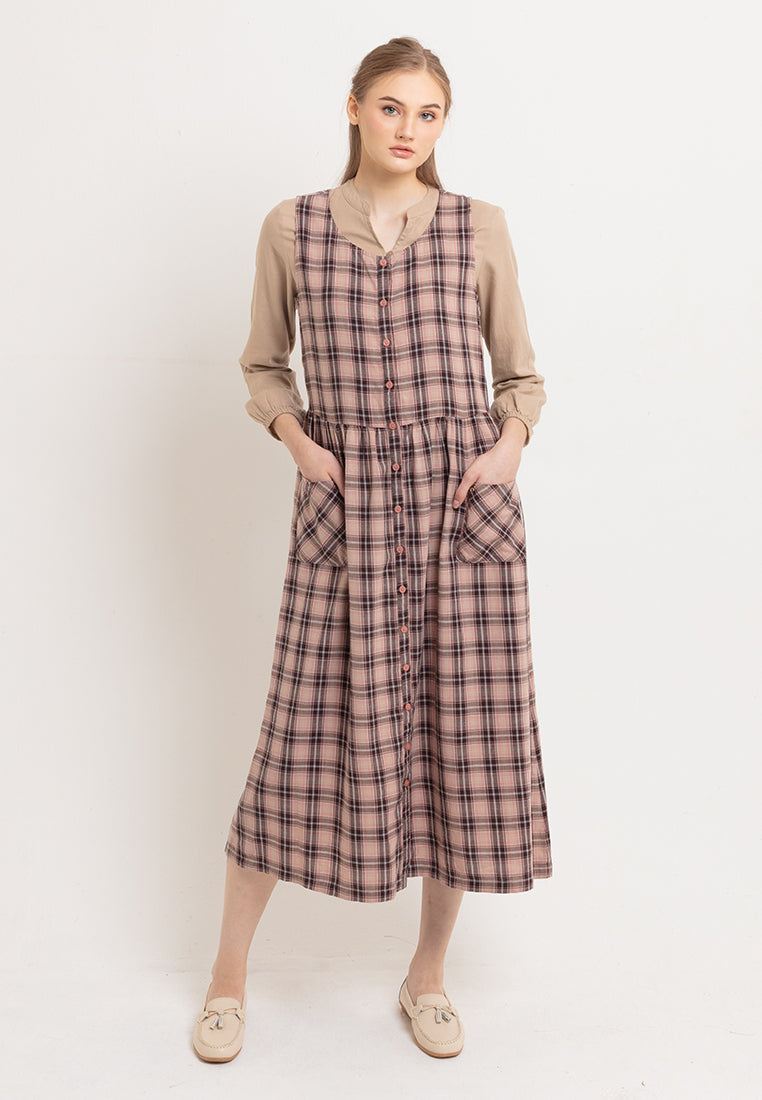 Triset Casual Pakaian Wanita Overall Dress - TD5009901