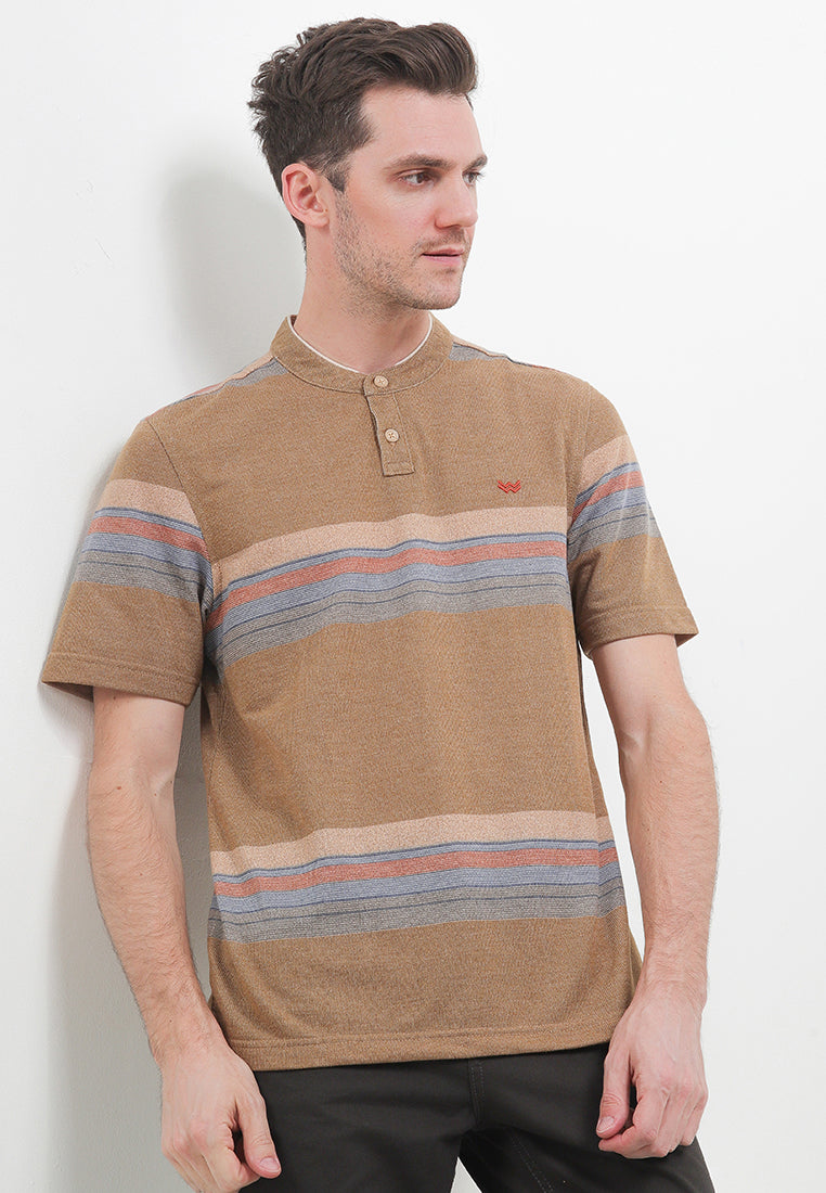 WATCHOUT CASUAL COLLARED TEE HENLEY - WK401240819