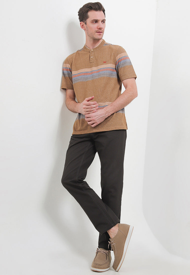 WATCHOUT CASUAL COLLARED TEE HENLEY - WK401240819