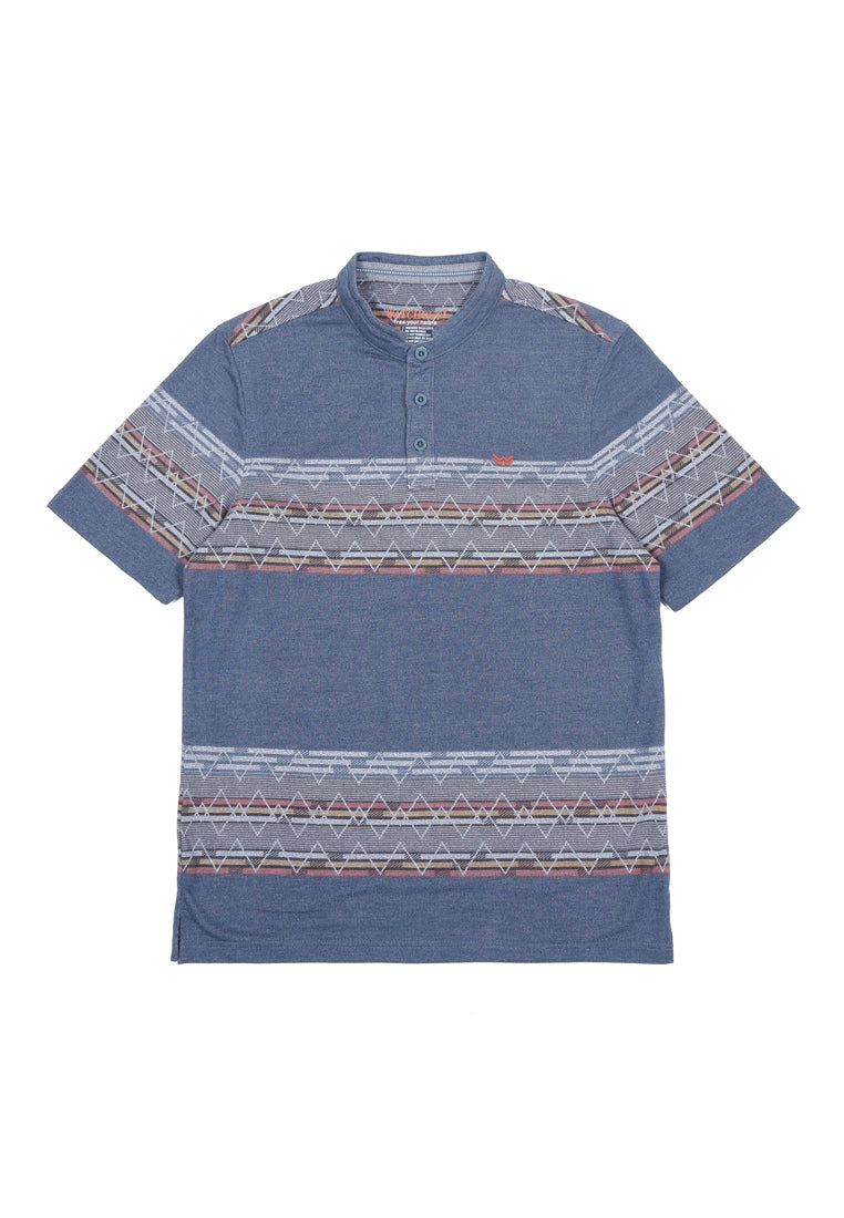 WATCHOUT CASUAL COLLARED HENLEY T-SHIRT - WK401250826