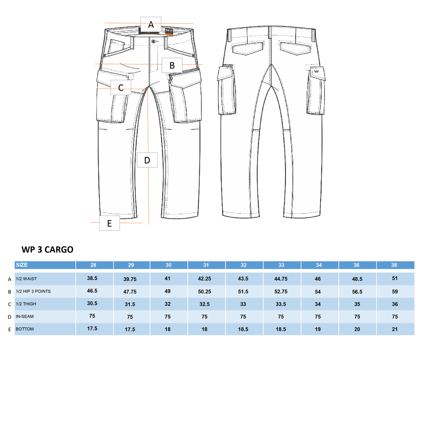 WATCHOUT CASUAL SUNDERLAND CARGO PANTS - WP300970706