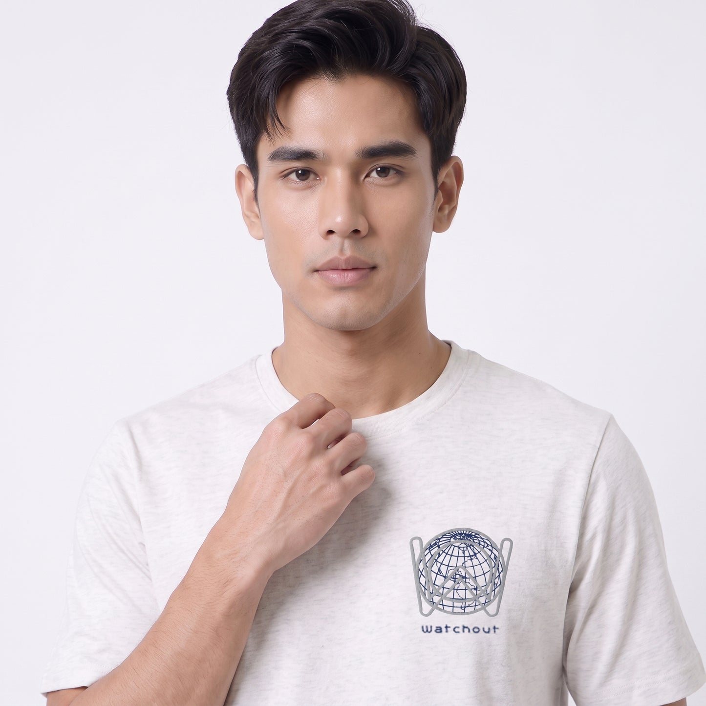 WATCHOUT KAOS PAKAIAN PRIA LENGAN PENDEK LEICESTER | BOXY FIT | JEANS | JK402780003