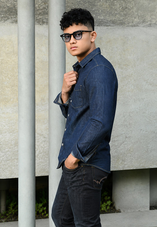 WATCHOUT KEMEJA PRIA LENGAN PANJANG | SLIM FIT | JEANS | JS3034010