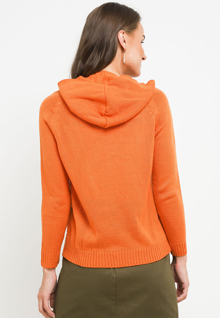 TRISET CASUAL FEY SHORT HOODIE CARDIGAN - TM7001300