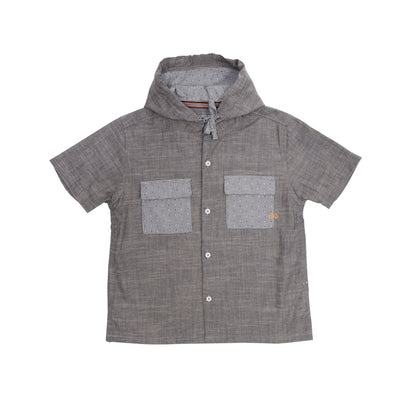 OXA Kids Kemeja Hoodie Anak Lengan Pendek | Reguler Fit | OS5104301