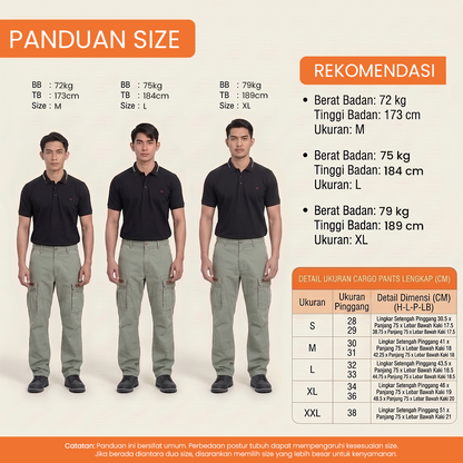 WATCHOUT CELANA CARGO PANJANG PRIA | REGULER FIT | CASUAL | WP301000709