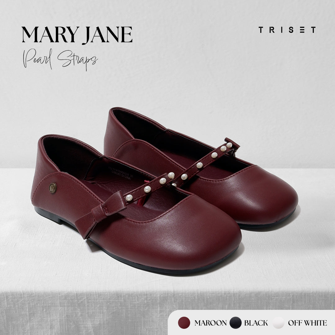 Triset Sepatu Wanita | Mary Jane | Flat | Formal | TF4104003