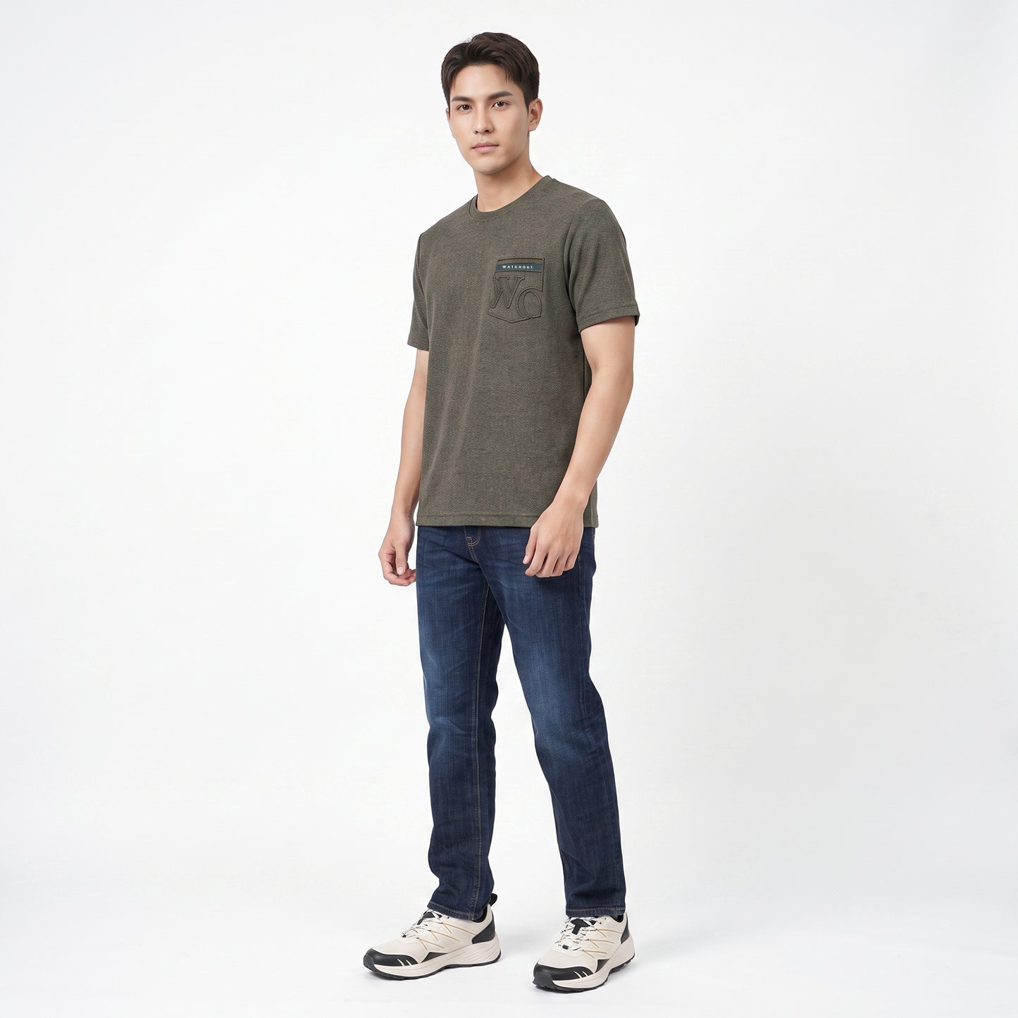 WATCHOUT KAOS PAKAIAN PRIA LENGAN PENDEK LEICESTER | REGULER FIT | JEANS | JK402790009