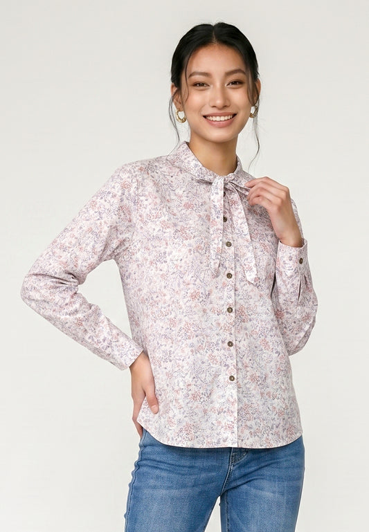 Triset Ladies Blouse Floral Wanita Lengan Panjang | Reguler Fit | LR3053578