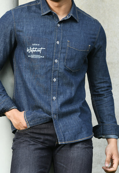 WATCHOUT KEMEJA PRIA LENGAN PANJANG | SLIM FIT | JEANS | JS3034010