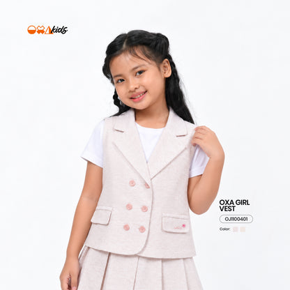 OXA Kids Rompi Jacket Anak Wanita Tanpa Lengan | Reguler Fit | OJ1100401
