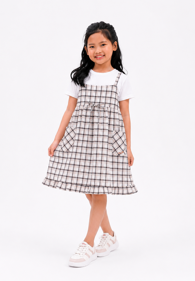 OXA KIDS GIRL AUDREY OVERALL DRESS - OD5102001