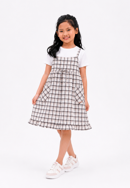 OXA KIDS GIRL AUDREY OVERALL DRESS - OD5102001