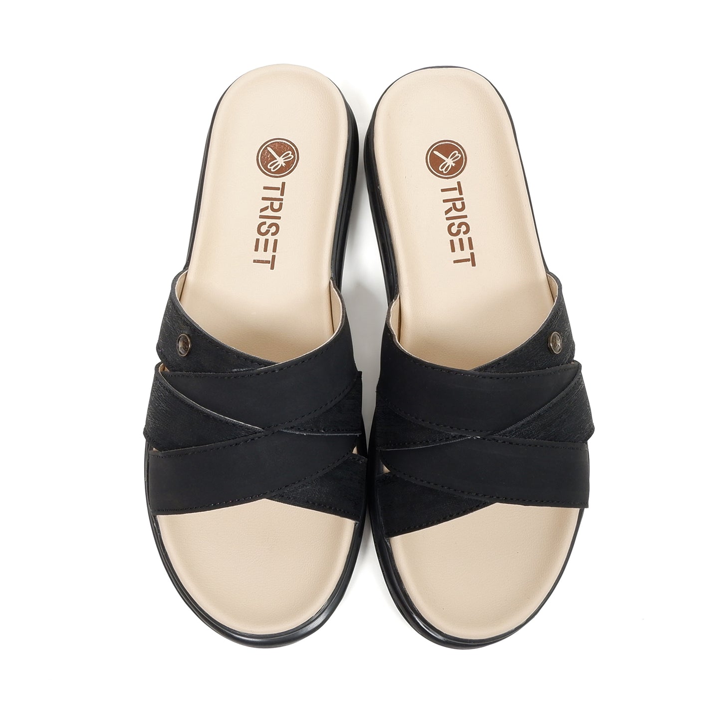 Triset Sandal Wanita | Cross-Strap | Wedges | Flat | TF6100703