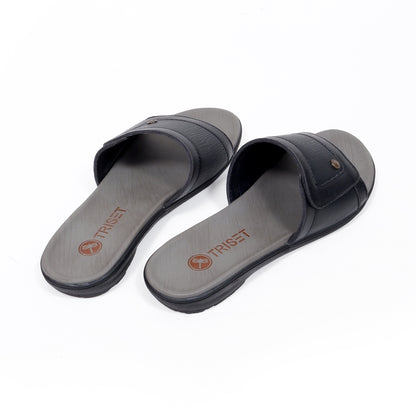 Triset Sandal Wanita | Comfort Leather | Look Slide | Flat | TF6100303