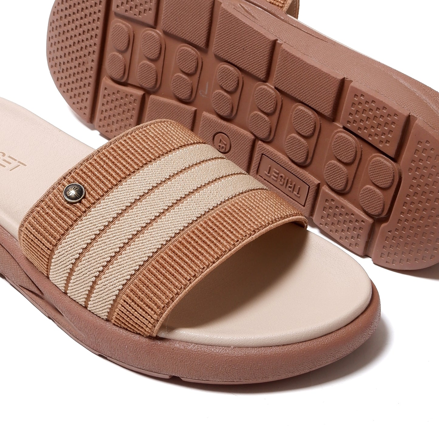 Triset Sandal Wanita | Strap Slides | Flat | Semi Formal | TF6100609