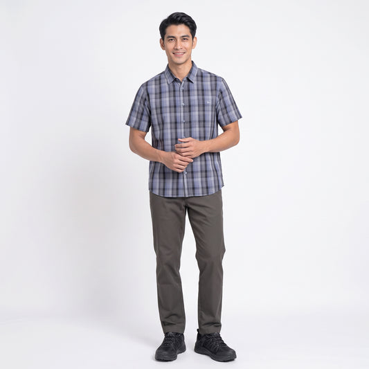 Watchout Kemeja Pria Lengan Pendek ST Eugene | Slim Fit | Jeans | JS502600126