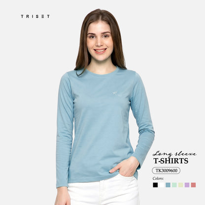 Triset Casual Kaos Wanita Lengan Panjang Bordir Capung | Reguler Fit | TK3009600