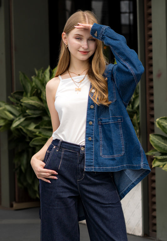 TRISET CASUAL JACKET DENIM - TJ3032310