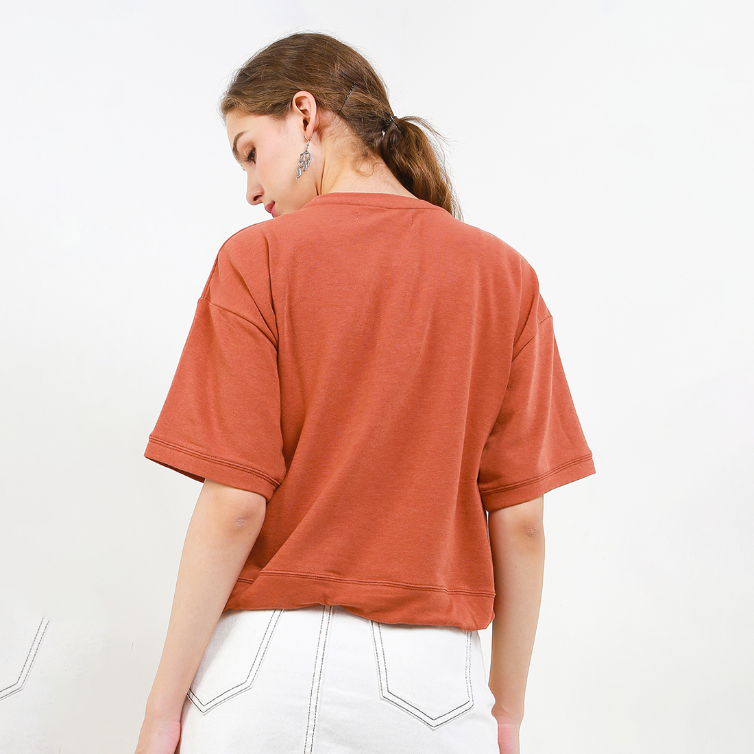 Triset Casual Pakaian Wanita GABY LOOSE CROP SWEATSHIRT - TK5033900