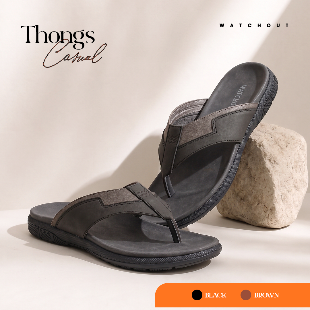 Watchout Sandal Pria Jepit | Thongs | Casual | Size 39 - 43 | WY1018403
