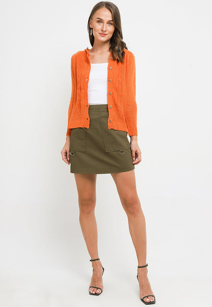TRISET CASUAL FEY SHORT HOODIE CARDIGAN - TM7001300