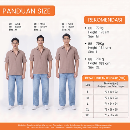 WATCHOUT KEMEJA PRIA LENGAN PENDEK | SLIM FIT | JEANS | JS5025811