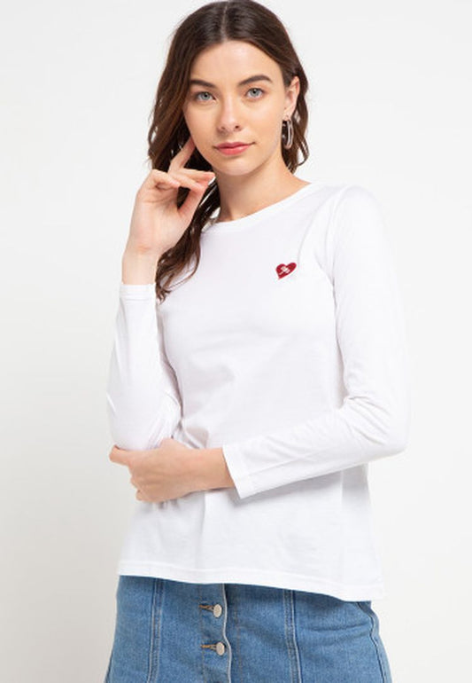 TRISET CASUAL ACELYNN T-SHIRT WHITE - TK300830002