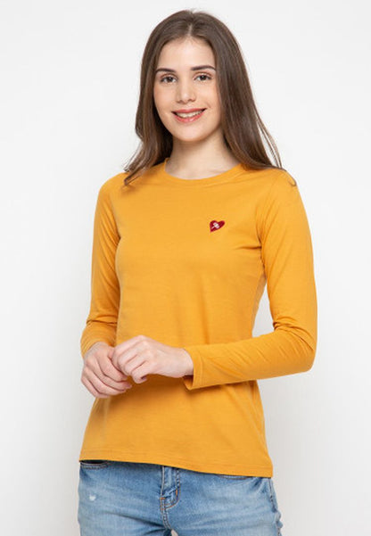 TRISET CASUAL ACELYNN T-SHIRT MUSTARD - TK300830019