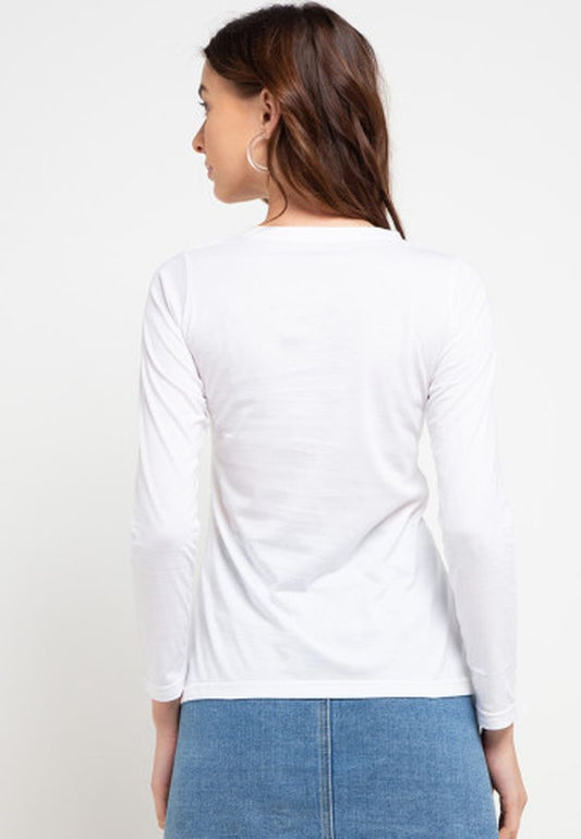 TRISET CASUAL ACELYNN T-SHIRT WHITE - TK300830002