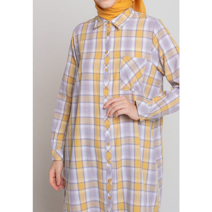 Triset Ladies Midi Dress Wanita Lengan Panjang Asimetris | Reguler Fit | LD3028601